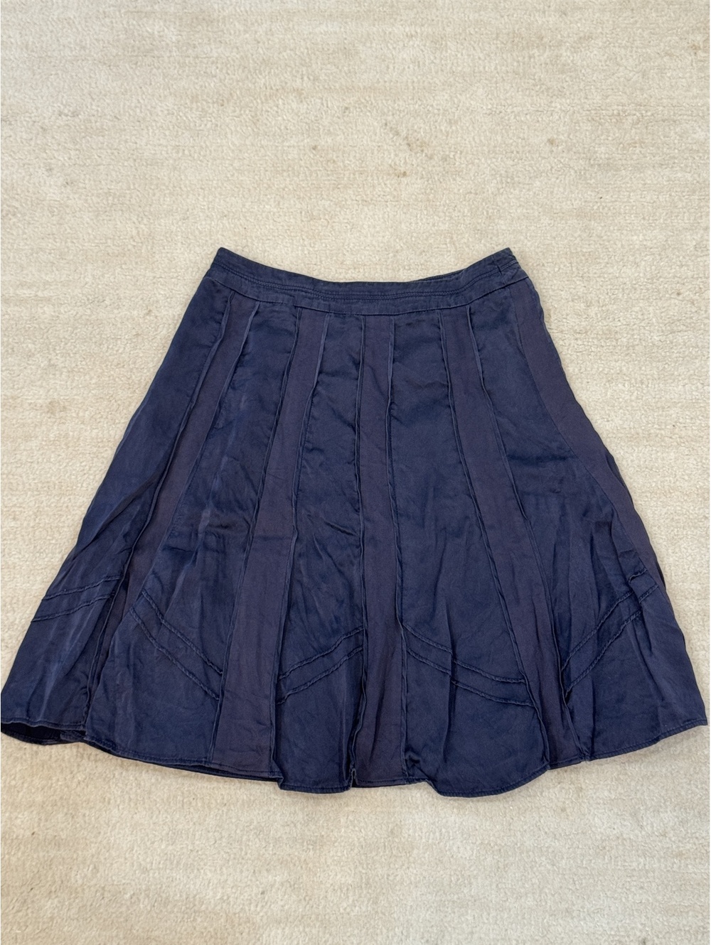 Pierre Cardin Silk Navy skirt